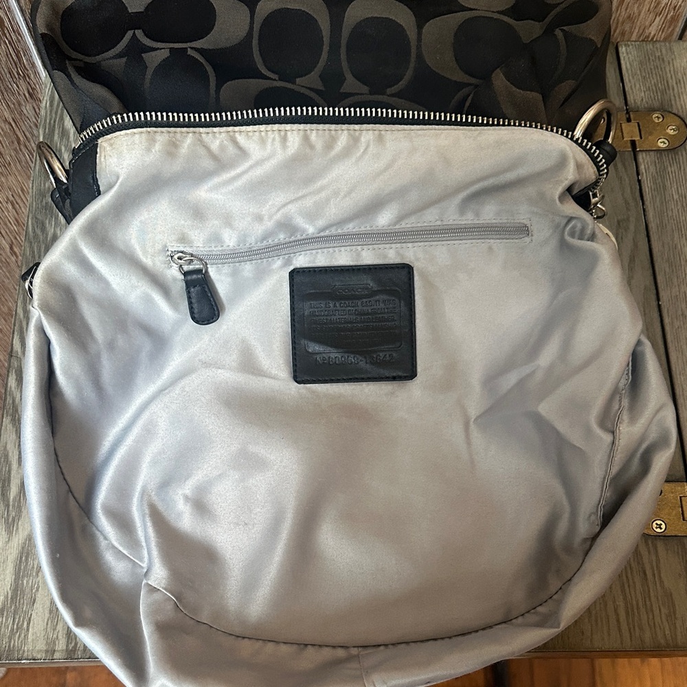 Coach 13642 ALI Signature Satin & Leather Hobo Shoulder Bag & Matching Wallet - Picture 11 of 16